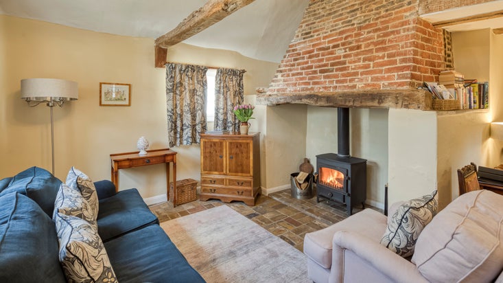 The sitting room at Thorington Lodge, Suffolk